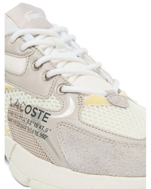 Lacoste White L003 Neo Shot Lace-Up Sneakers for men