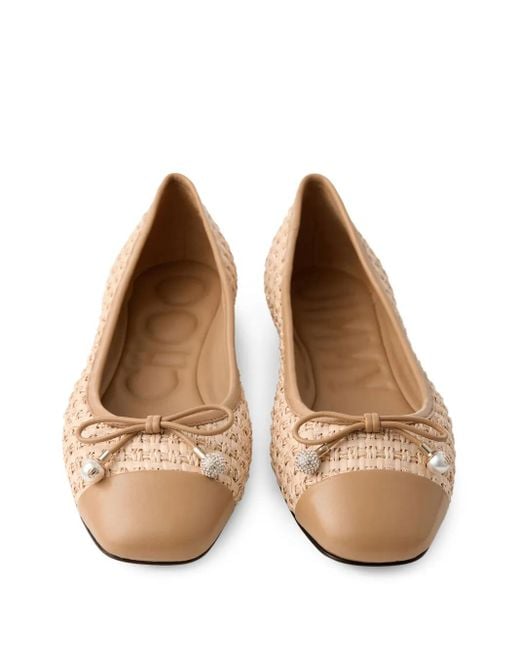 Jimmy Choo Elme Ballerina's in het Natural