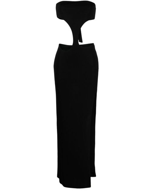 Louisa Ballou Carve Cut-out Strapless Dress in Black | Lyst Canada