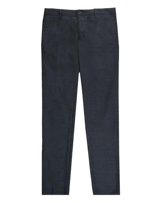 Incotex Blue Checked Trousers for men
