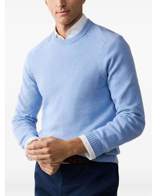 Hackett Blue Pull À Col Rond for men