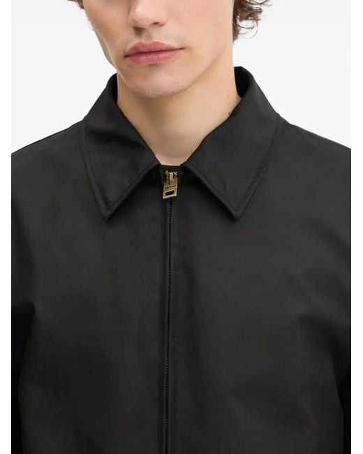 Chaqueta con cuello y cremallera HUGO de hombre de color Black
