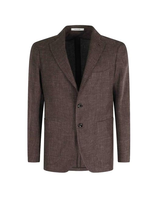 Tagliatore Brown Giacca Montecarlo Button Blazer for men