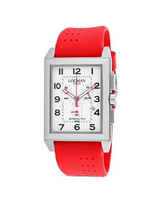 LOCMAN Red Stealth 22Mm Watch for men