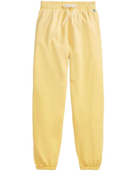 Pantaloni sportivi con ricamo Big Pony di Polo Ralph Lauren in Yellow