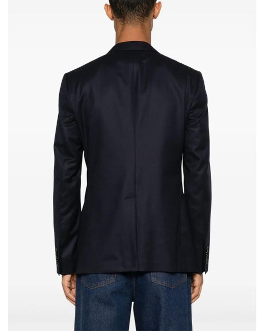 Dolce & Gabbana Blue Single-Breasted Blazer for men