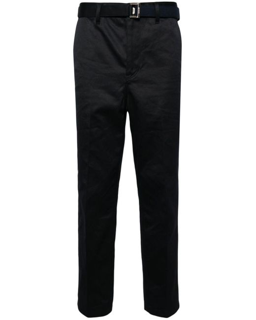 Pantalon slim à taille basse Sacai pour homme en coloris Black