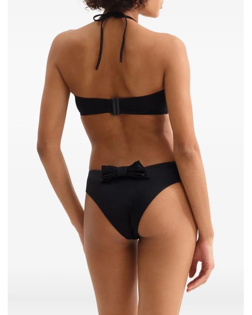 Eres Satijnen Bandeau Bikinitop in het Black