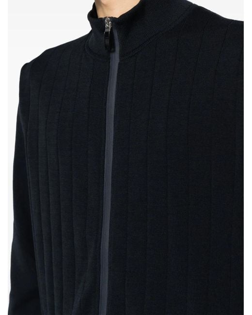 Boss Blue Zardin Zip-Up Cardigan for men