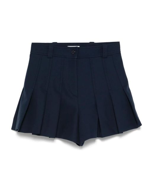 Sandro プリーツ ショートパンツ Blue