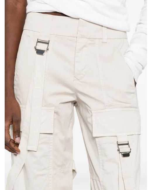 Seafarer White Strap Zip Trousers
