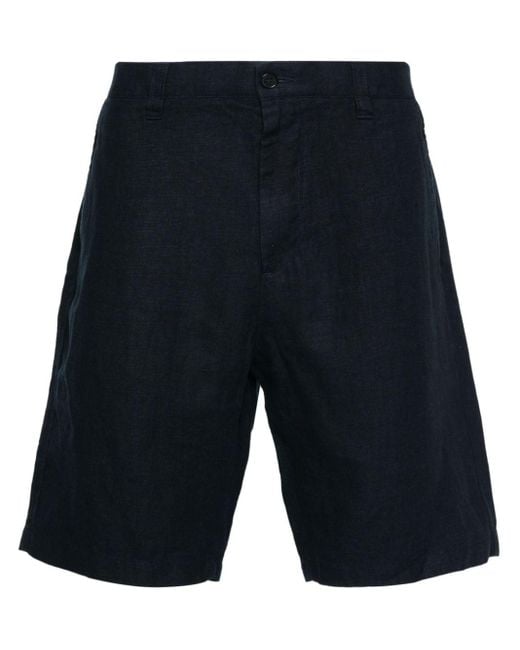 NN07 Blue Crown 1196 Mid-rise Linen Shorts for men