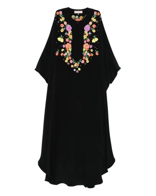 Emilio Pucci フローラル マキシドレス Black