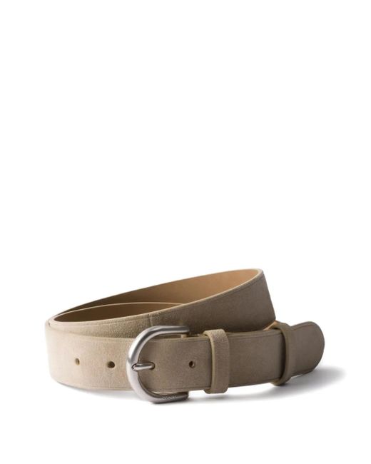 Prada Brown Suede Belt for men