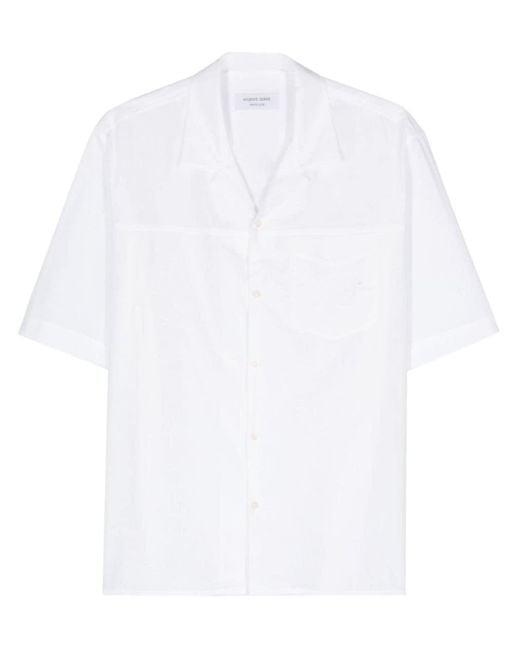 Camisa con bordado floral MARINE SERRE de hombre de color White