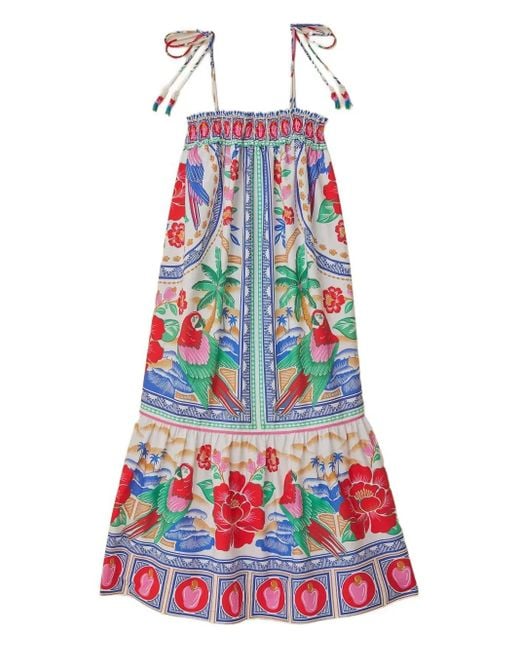 Farm Rio Flowers Beach ドレス White