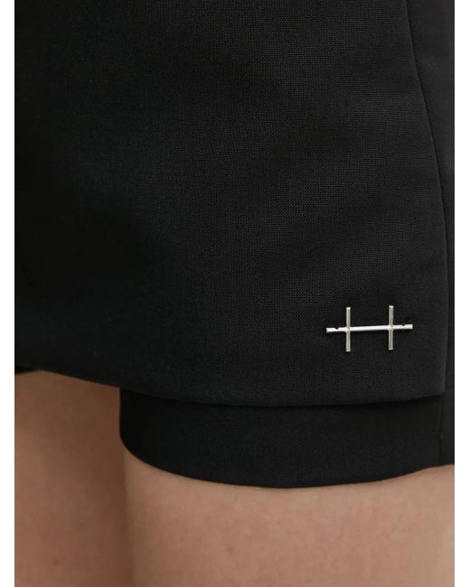 HELIOT EMIL レイヤード ショートパンツ Black