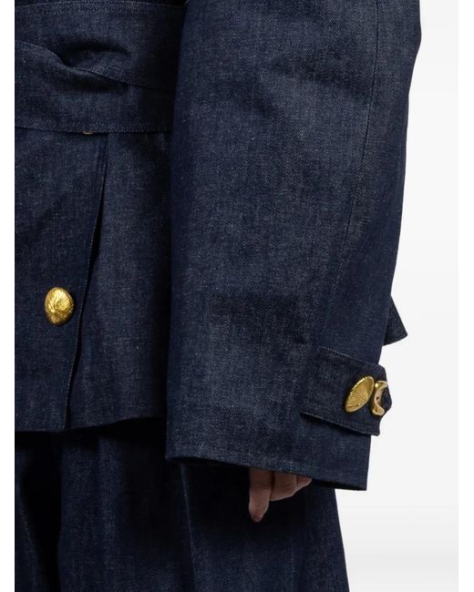 Franchise Blue Gabi Double-Breasted Coat
