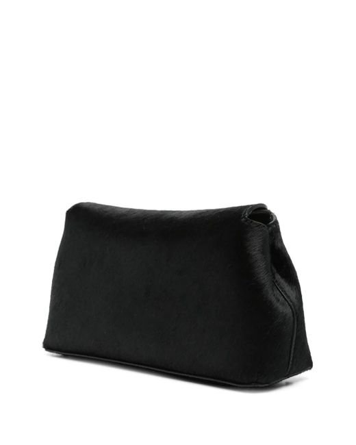 Totême  Black T-Lock Clutch Bag