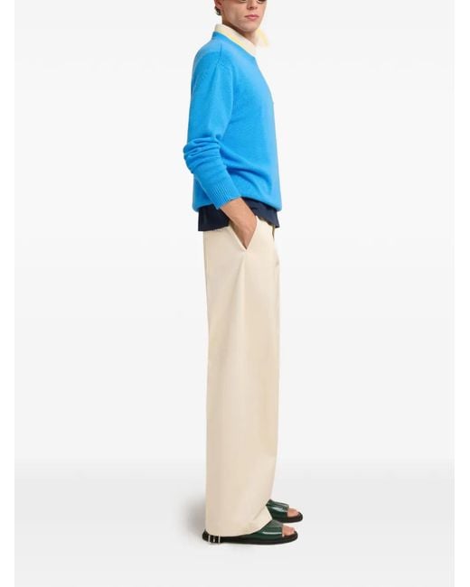 Pull En Cachemire Vif Avec Patch Marni pour homme en coloris Blue