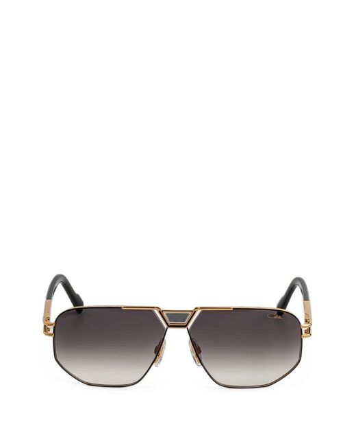 Cazal Gray 9114 Geometric-Frame Sunglasses