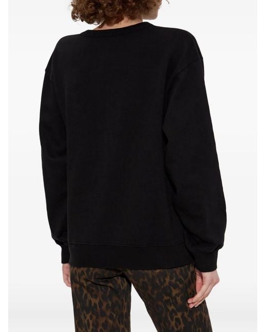 AllSaints Black Heart-Embellished Sweatshirt