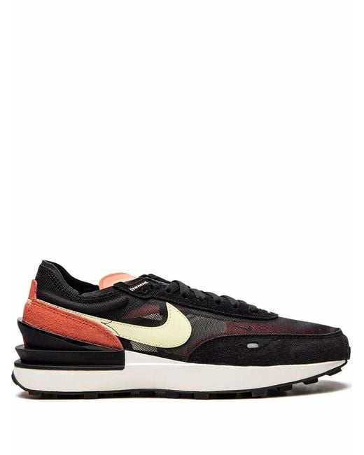 Nike Black Waffle One Low-Top Sneakers