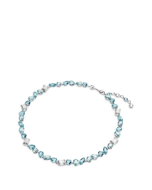 Swarovski Metallic Gema Crystal-Embellished Necklace