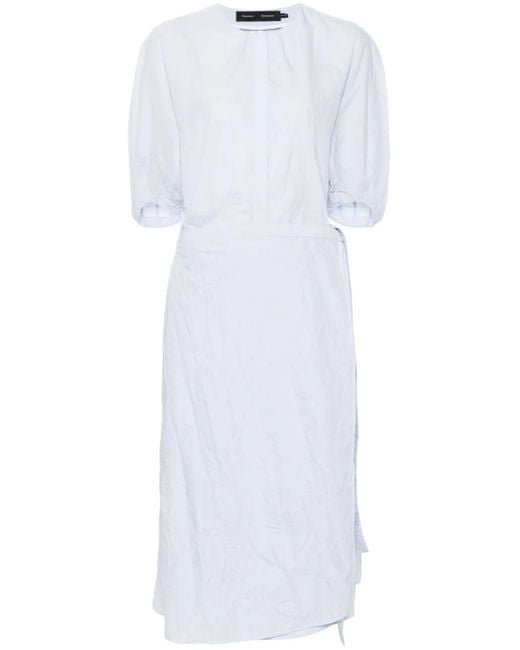 Proenza Schouler White Alicia Midi Dress