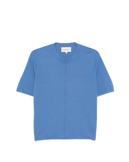 Bompard Blue Round-Neck T-Shirt