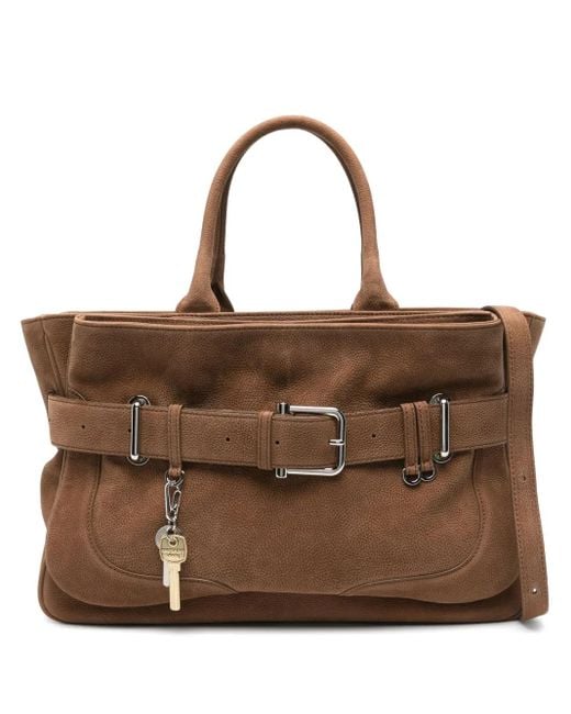 OSOI Brocle ハンドバッグ Brown