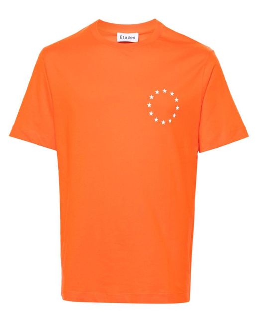Etudes Studio Wonder Europa T-Shirt in Orange für Herren
