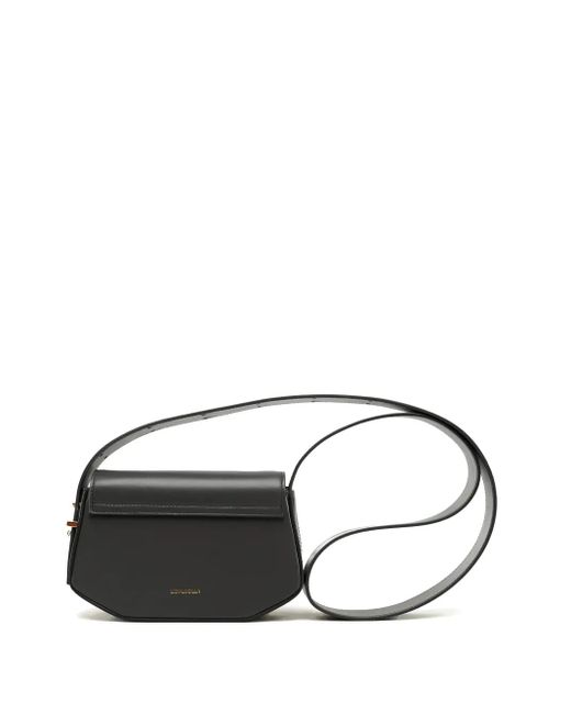 LIDIALUCILLA Black Leather Cross Body Bag