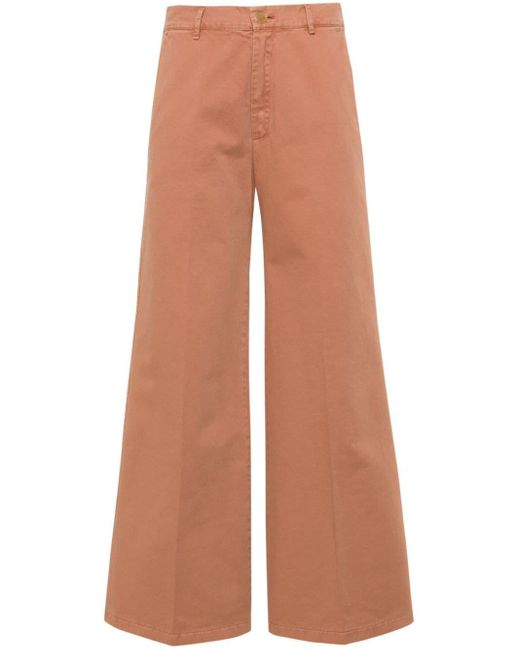 Pantalones anchos de talle alto Forte Forte de color Brown