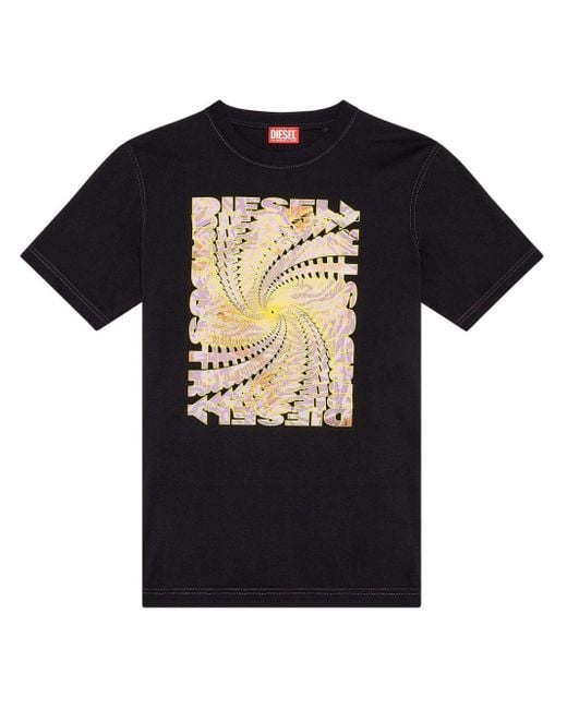 T-shirt T-Just en coton DIESEL pour homme en coloris Black