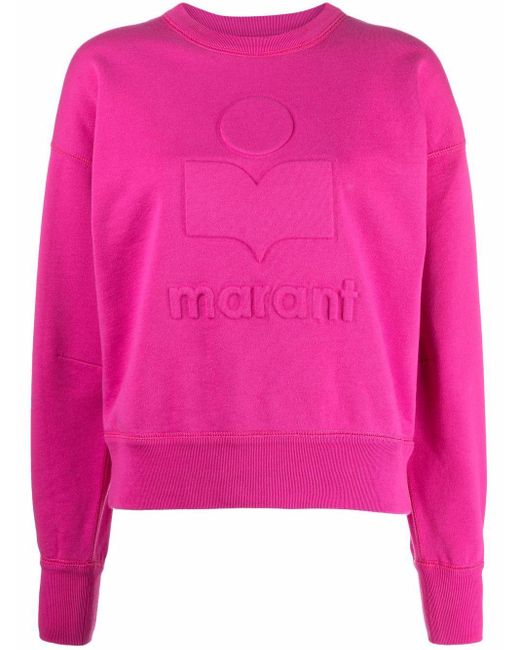 ironie leider Ongedaan maken Étoile Isabel Marant Sweater Met Logo-reliëf in het Roze | Lyst NL