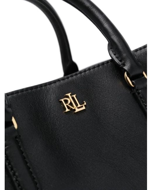 Ralph Lauren Black Mary Medium Satchel Bag