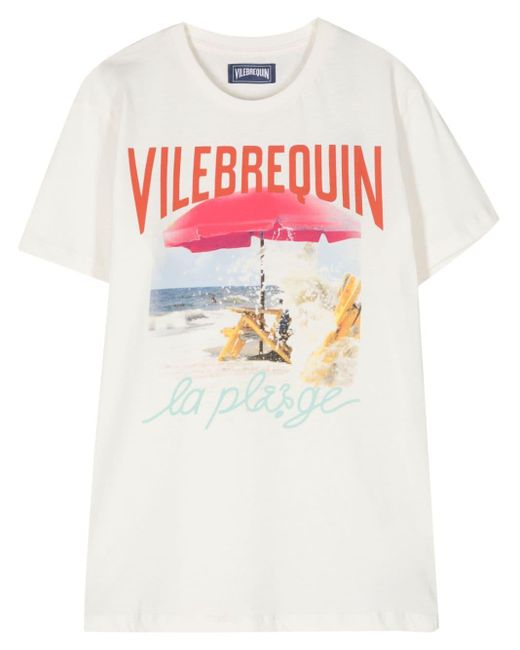 Vilebrequin T-Shirt mit Logo-Print in White für Herren