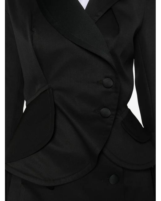 Vivienne Westwood Black Stormy Shawl-Lapel Button Blazer