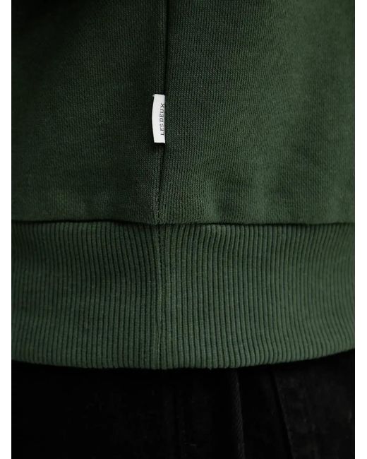 Les Deux Green Ben Basketball Print Hoodie for men