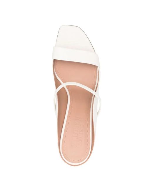 Philosophy Di Lorenzo Serafini White X Malone Souliers Double-Strap Leather Sandals