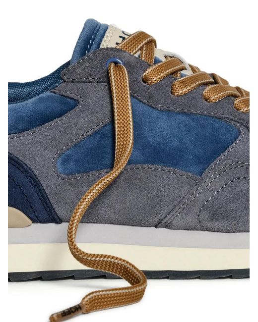 HOFF Blue Panelled Lace-Up Sneakers