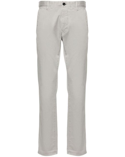 Pantalones chinos ajustados Incotex de hombre de color Gray