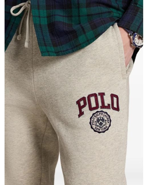 Polo Ralph Lauren Natural Logo-Patch Drawstring Track Pants for men