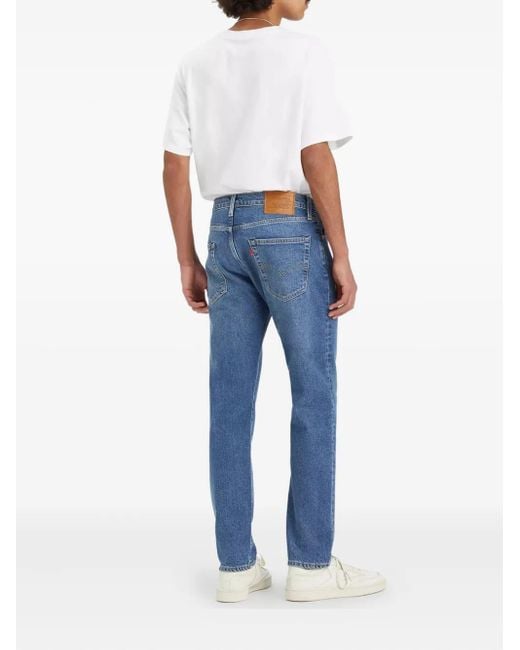 Levi's Blue 502 Five-Pocket Jeans for men