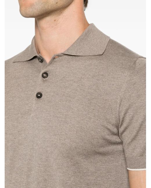 Jeordie's Gray Short-Sleeve Polo Shirt for men