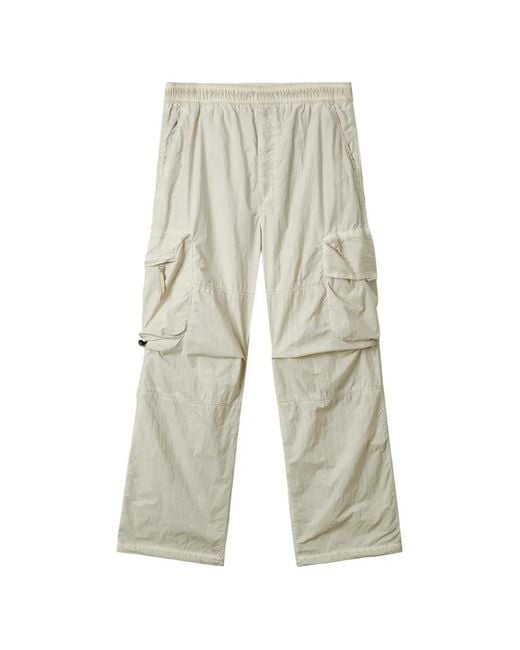 Izzue White Cargo-Pocket Trousers for men