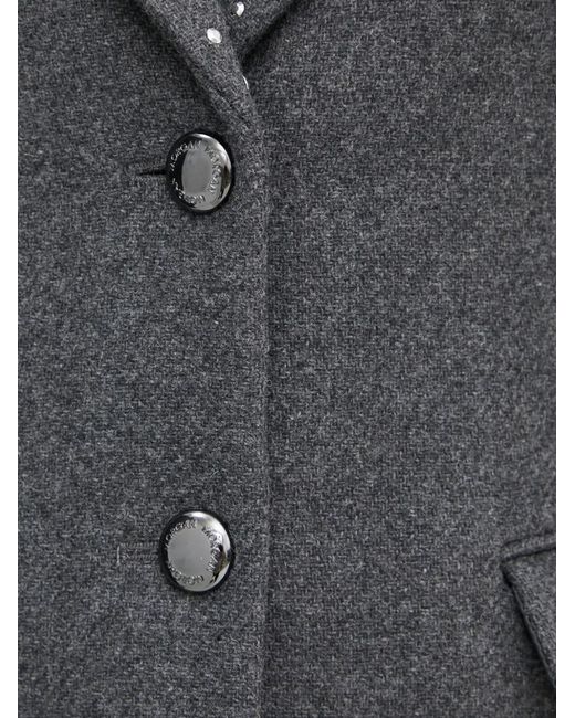 Morgan Gray Studded Buttoned Coat