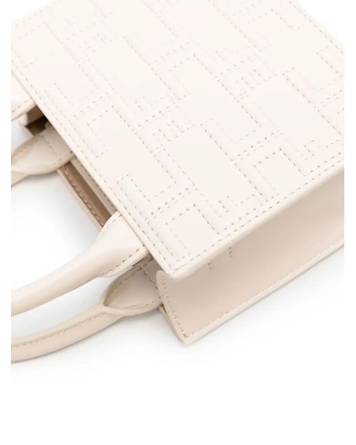 Elisabetta Franchi White Monogram Mini Bag