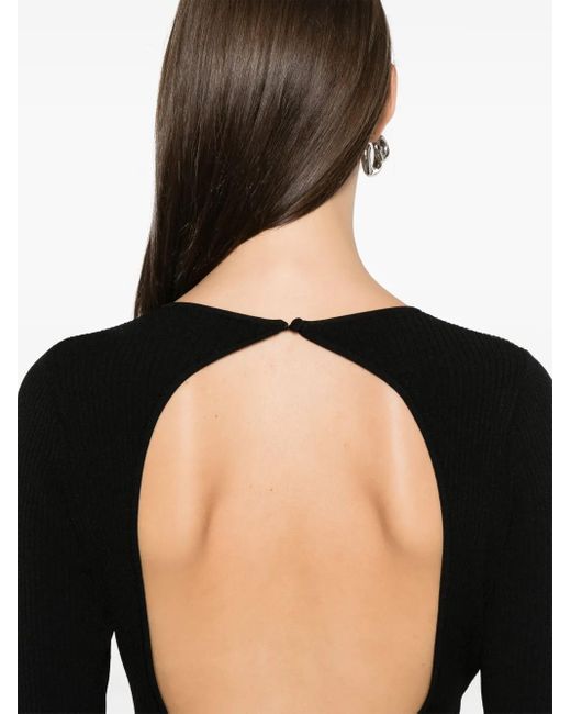 ROTATE BIRGER CHRISTENSEN Black Knitted Mini Dress